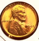 1948-D Lincoln Wheat Cent Penny GEM RD BU From an Original Bank Roll
