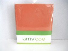 Amy Coe Fitted Crib Sheet 52in" x 28in" Tangerine NOS 2008 NEW in Package