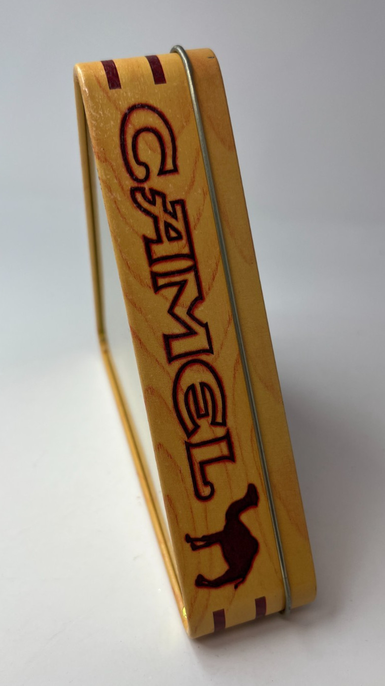 Vintage 1994 Joe Camel Cigarettes Collectible Billiards Pool Tin Triangle