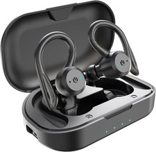 Bluetooth Headphones True Wireless Earbuds Charging Case IPX7 Waterproof Stereo