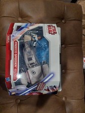 Star Wars Clone Wars Freeco Speeder with Obi-Wan Kenobi