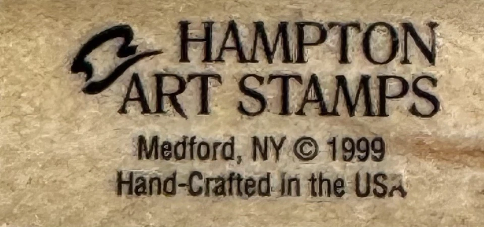 Sello de goma vintage Hampton Art libélula G779 insecto insecto verano lago estanque sol Foto 3 de 4