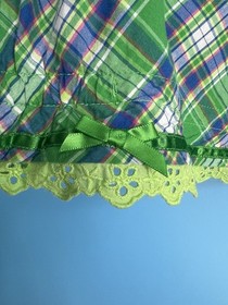 Y2K Pout Victoria&rsquo;s Secret Cotton Green Plaid 2 Pieces Pajama Set Size: M