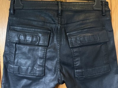 Rick Owens DRKSHDW FW18 Memphis Cut Jeans Black Wax Stretch Denim