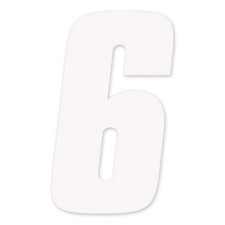 Factory Effex 08-90056 Fx 2015 Numbers Factory 6" White 6