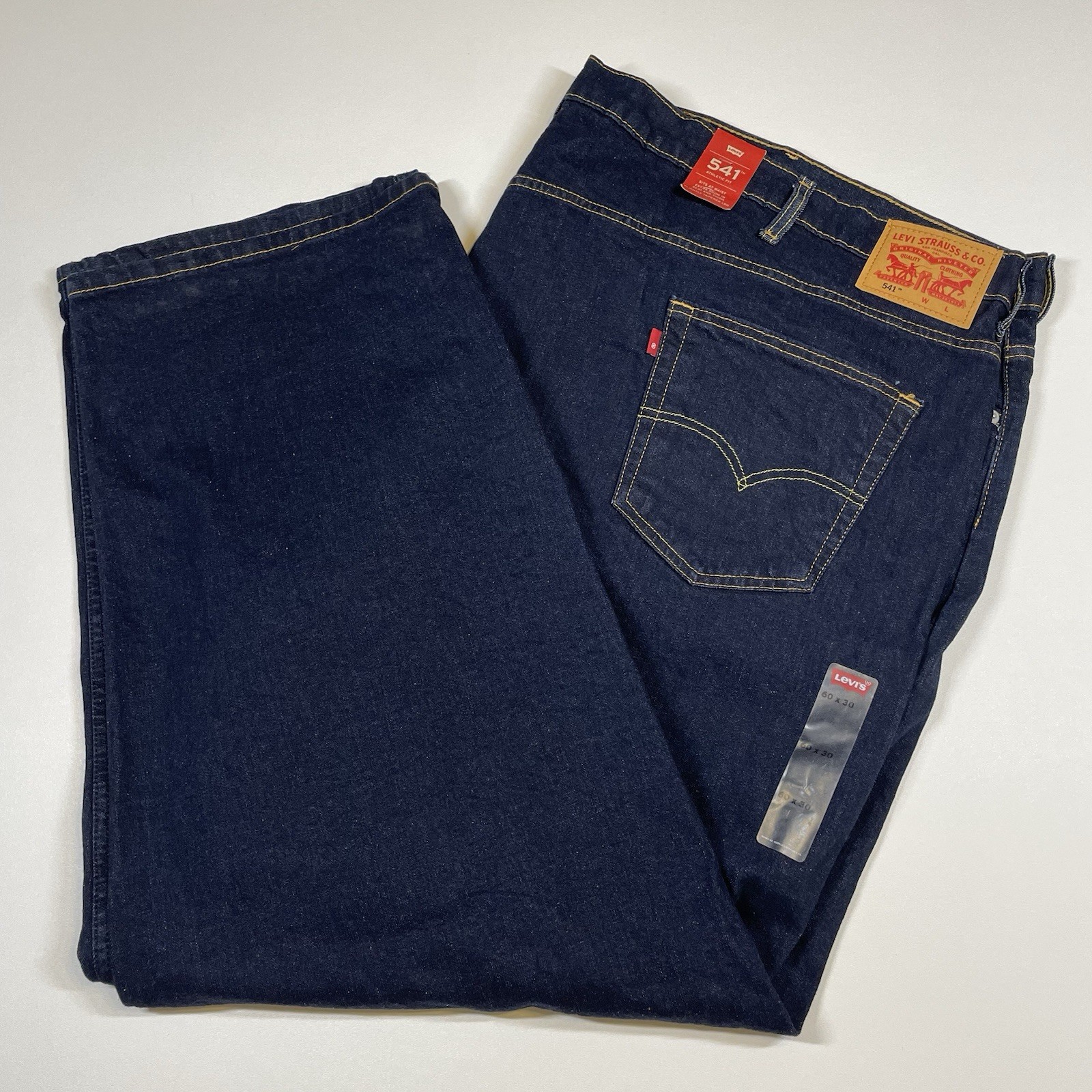 &rsquo;s 60x30 Blue 541 Athletic Taper Stretch Measures 60x31 Ne