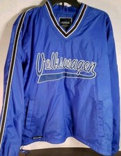 Vtg. Volkswagen Dealer Pullover Jacket Embroidered Script Adult Sz. Medium Rare!