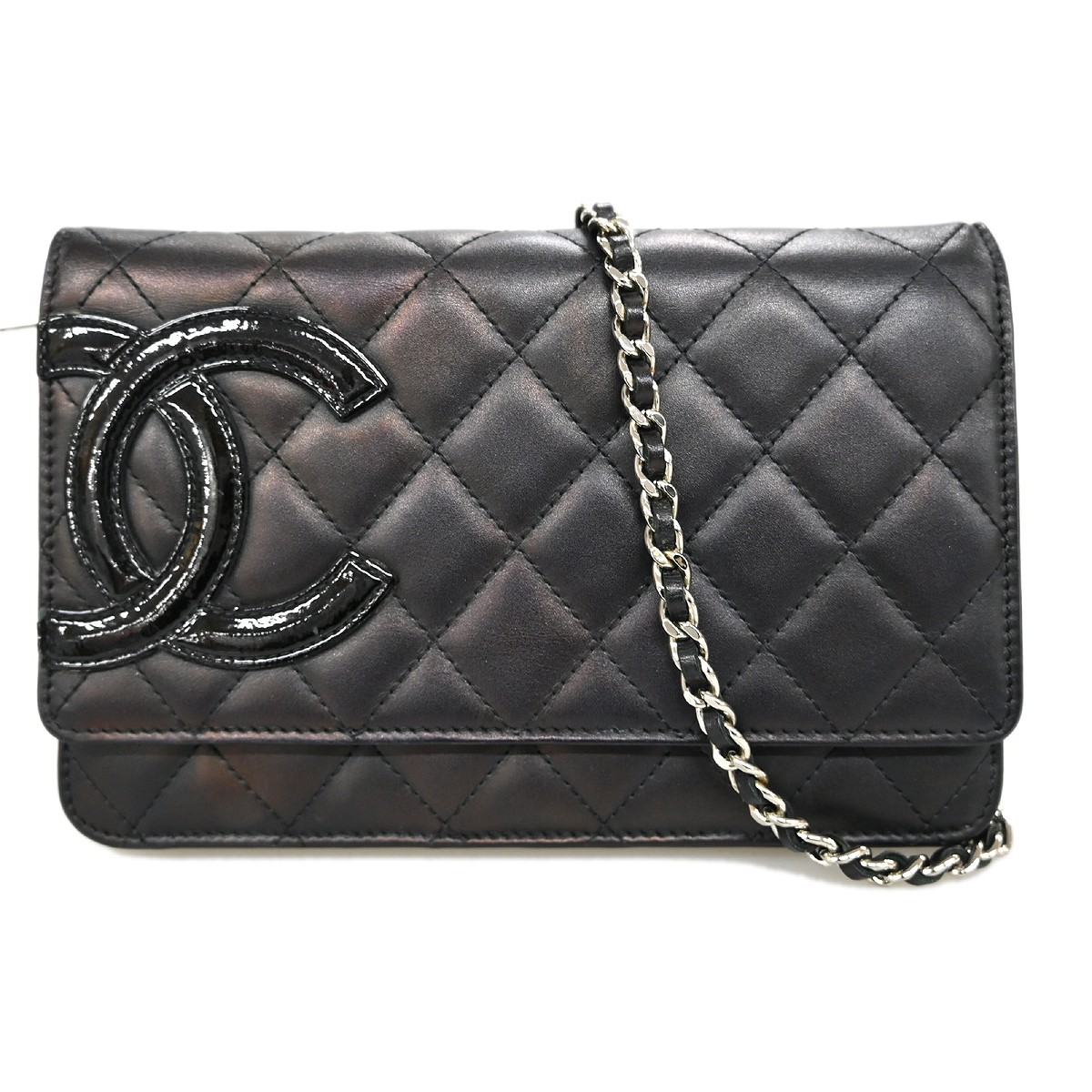 Chanel Calfskin Cambon Ligne WOC Wallet on Chain Shoulder Bag