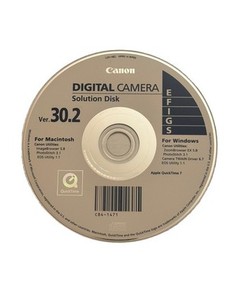 Canon Digital Camera Solution Disk Version 30.2 for Macintosh and Windows 