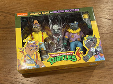 NECA TMNT Teenage Mutant Ninja Turtles Vacation BeBop Rocksteady Figures