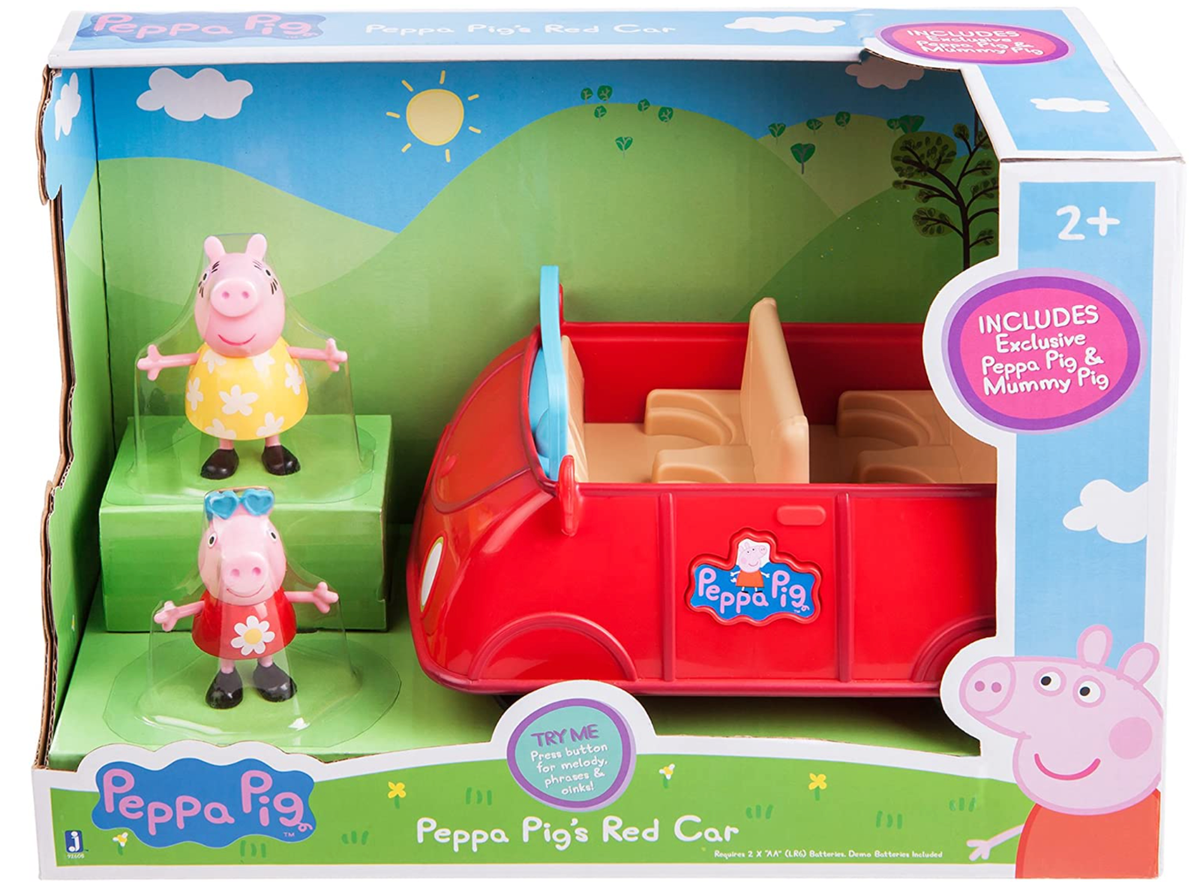 Peppa Pig Red Car: Includes exclusive Peppa and Mummy 3” Figure