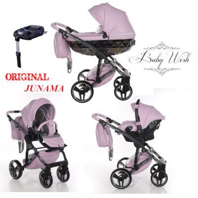 JUNAMA HANDCRAFT V2 KINDERWAGEN 2in1 3in1 BABYWANNE + KINDERWAGEN + AUTOSITZ + ISOFIX