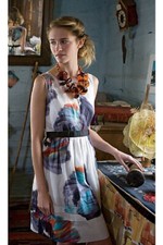 Rare! 4 Anthropologie Leifsdottir Floral  "Morning Colors Dress"