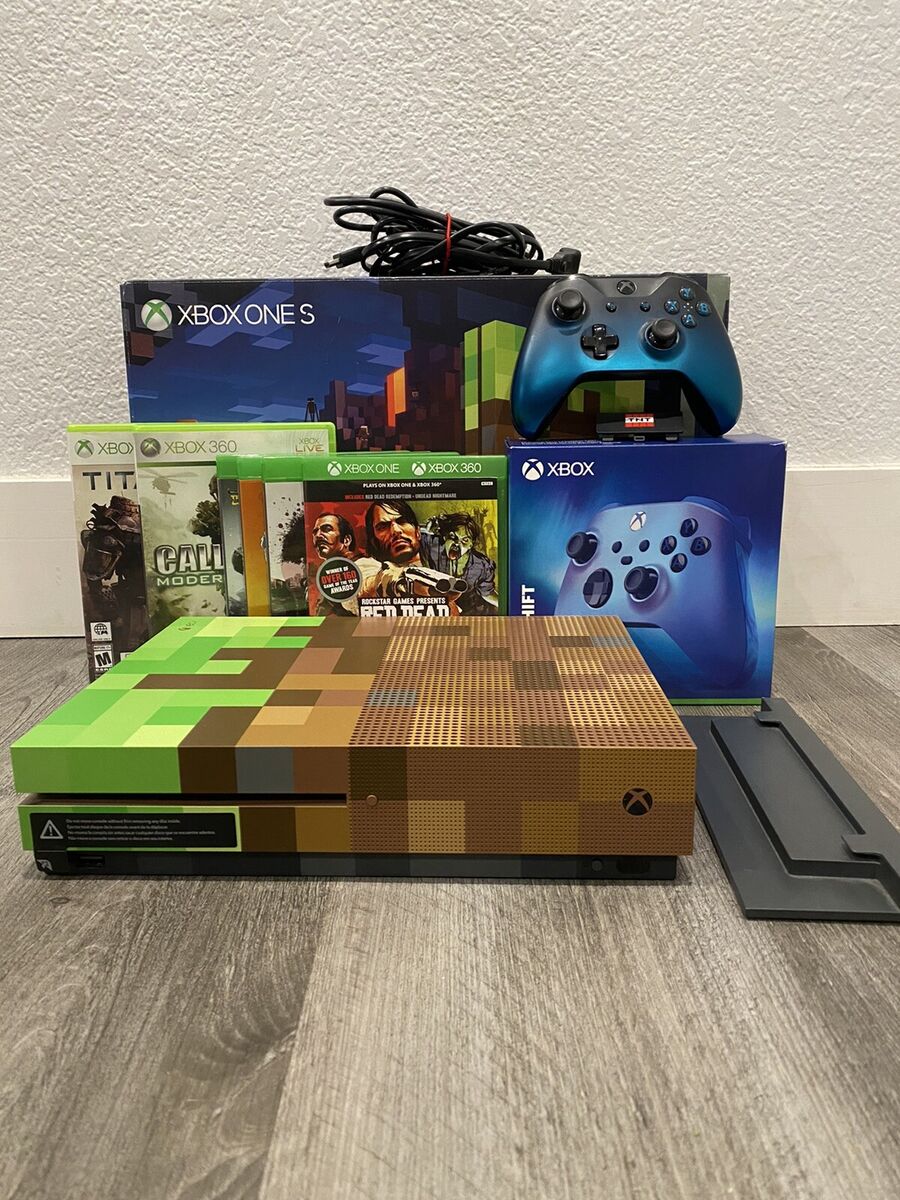 Microsoft Xbox One S 1tb Gaming Console Minecraft Edition With