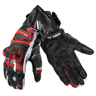 Guanti Da Moto In Pelle BI ESSE Con Protezioni In Carbonio - Per Pista E Sportivi - Foto 6