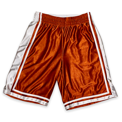 Tek Gear Dazzle Basketball Shorts Silky Shiny Orange White