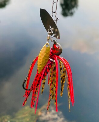 Custom Double Bladed Vibrating Jig Wire Tied 1/4-1/2 oz Spinnerbait Swim Jig