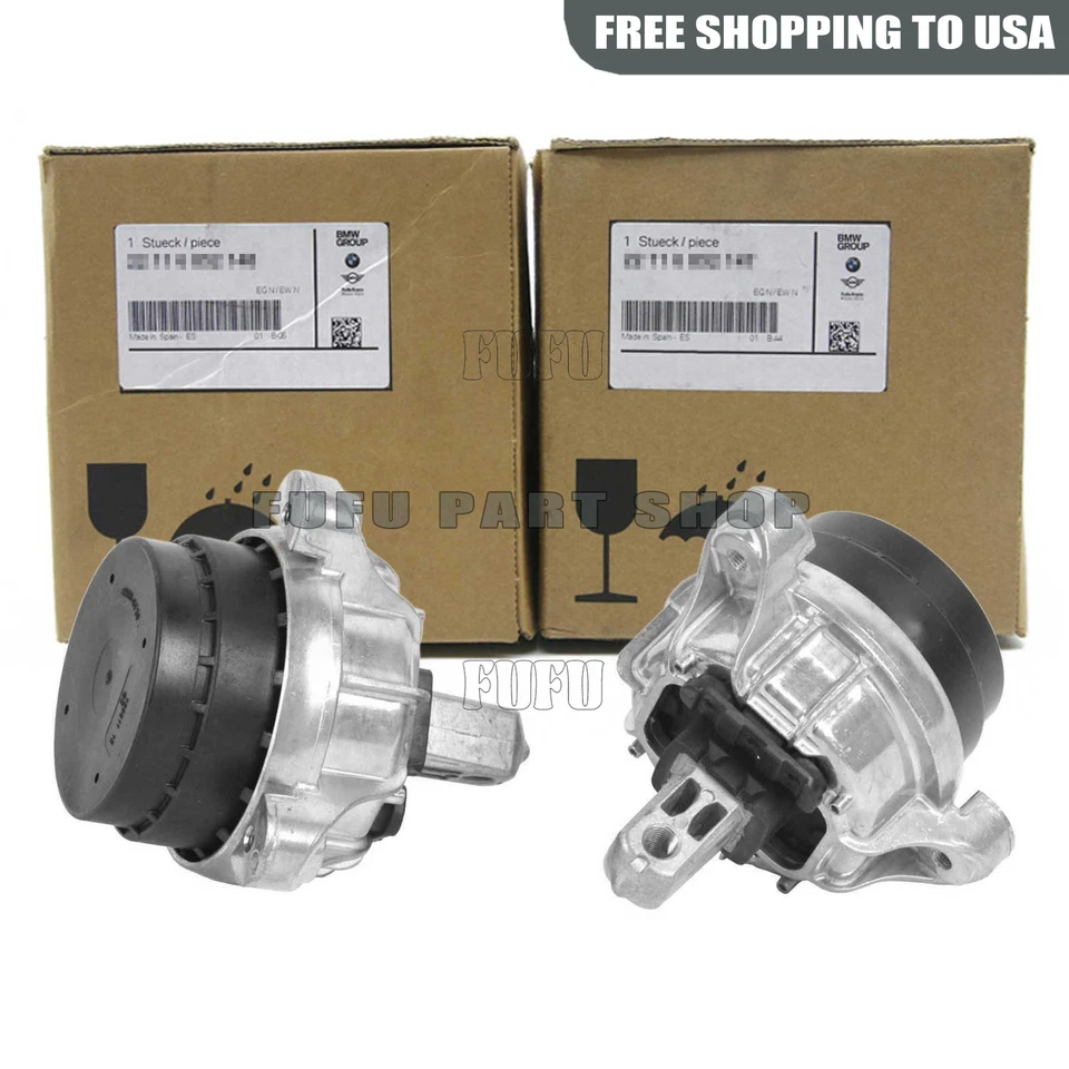 2PCS FRONT L & R MOTOR MOUNT FOR 2010-2012 BMW 740i, 740Li 3.0L GAS - Image 2 of 4