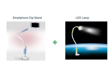 LED lamp mobile cell phone  stand holder lazy bracket selfie stick flexible