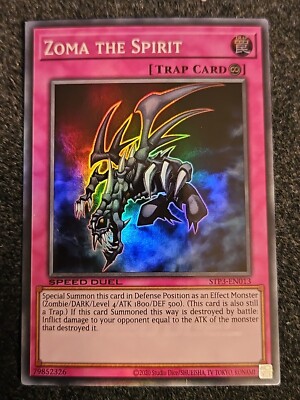 Yugioh Speed Duel Zoma The Spirit x 1 - Super Rare- STP3-EN013 - NM