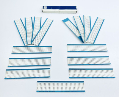 LOT OF 15 UNUSED BRADY WM-3 WIRE MARKER CARDS 10003 MARKER LEGEND #3 BLUE STREAK