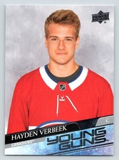HAYDEN VERBEEK RC YOUNG GUNS 2020-21 UPPER DECK 20-21 NO 714           83980