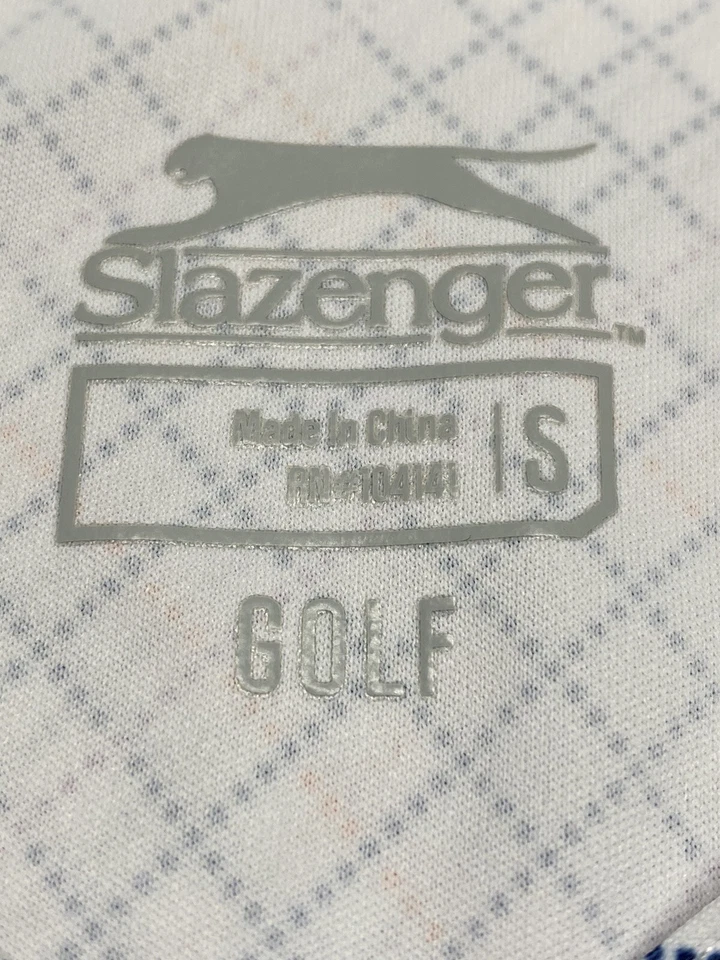 Gorra de golf Slazenger mujer talla pequeña mangas monografiadas broches de presión pequeños cuadros de ventana Foto 3 de 4