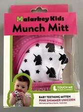 Malarkey Kids Munch Mitt - Pink Shimmer Unicorn