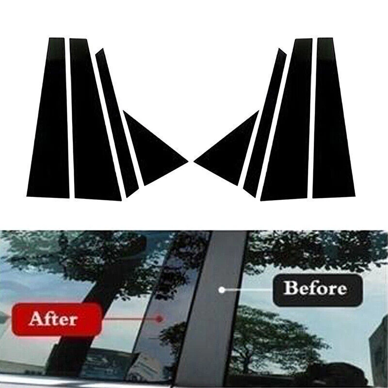 For Hyundai Tucson 2016-2021 Gloss Black Pillar Posts Covers Window Door Trim 8P Foto 2 de 4