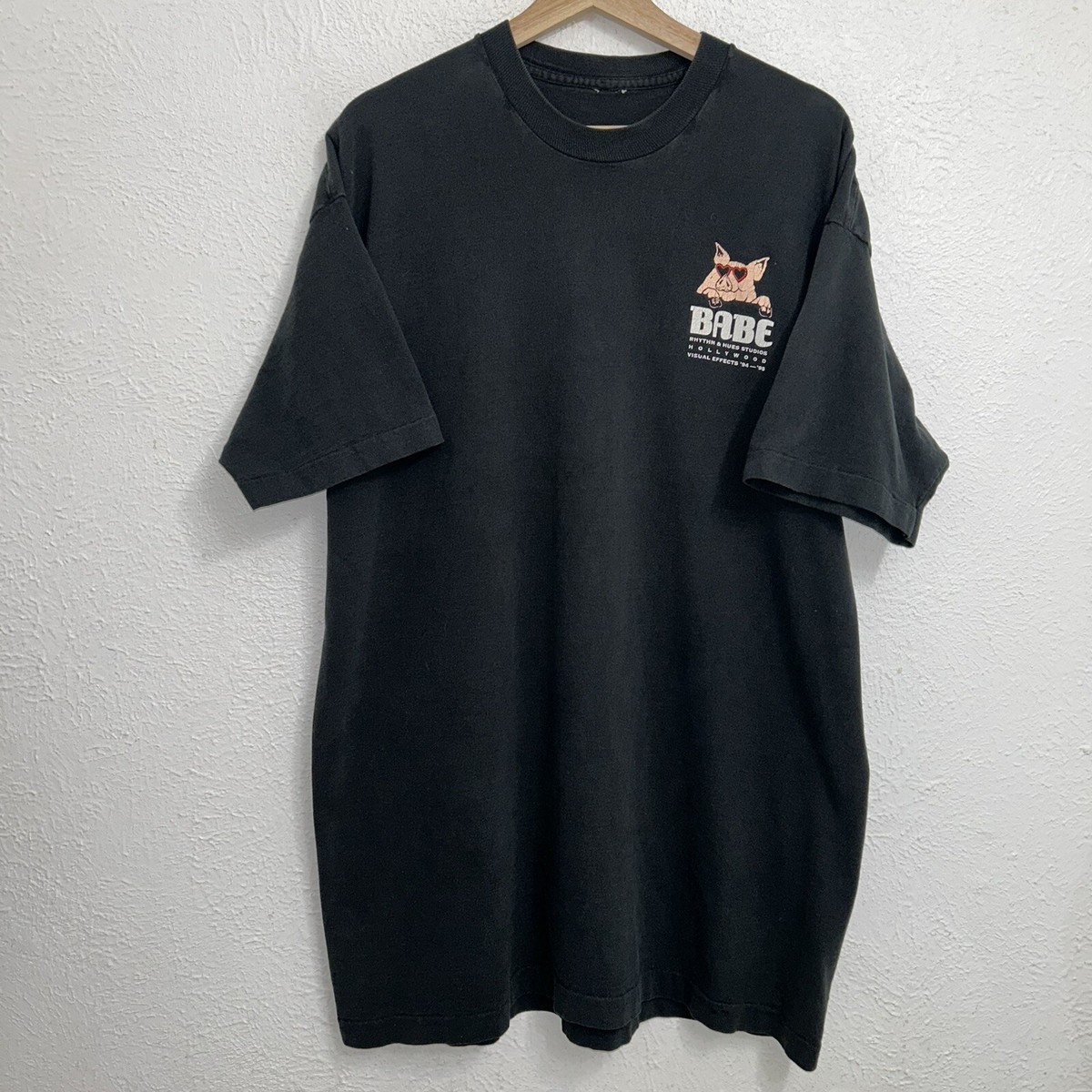 Vintage Babe Movie Promo Tee Black T-Shirt Rhythm & Hues Studious 