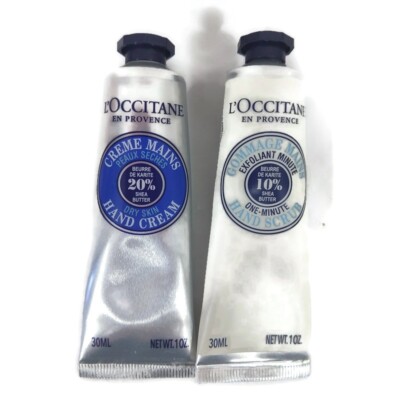 L'OCCITANE Organic Shea Butter Hand Care Set  30Ml X 2 NEW