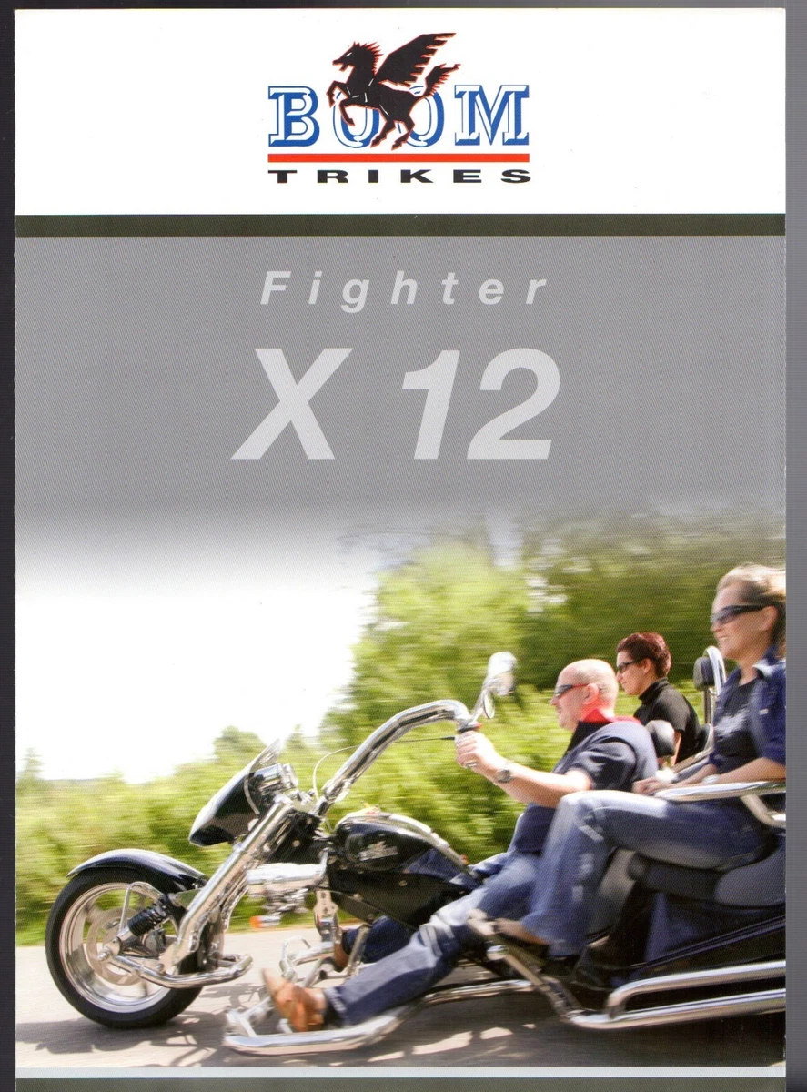 BOOM Fighter X12 Trike UK Market Foldout Sales Brochure Trend Ultimate