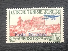 ICOLLECTZONE  Tunisia C8 Airmail F/VF hinged