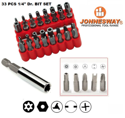 33 Torx Bit Set Tamper Proof Security Torq Hex Star Spanner Tri Wing Screwdriver