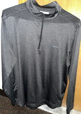 GREG Greg Norman Mens Large Grey 1/4 Zip Pullover RN# 128492 | eBay