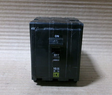 Square D QO QO340 3 Pole 40 Amp 240V Yellow Push In Circuit Breaker FLAWED 72