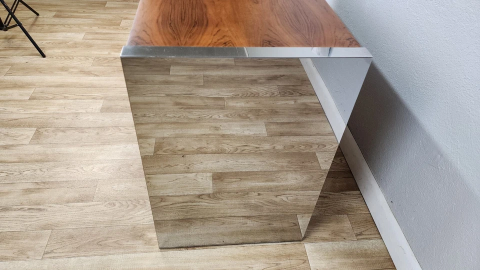 Roger Sprunger para Dunbar Rosewood Credenza cromo años 70 Foto 4 de 4