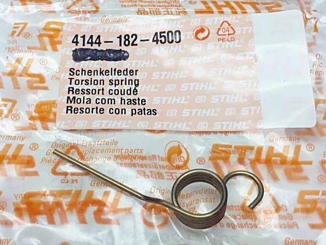 4144 182 4500 STIHL Torsion Spring for Throttle Lever OEM FS56 FS70 FS91 - Image 2 of 2