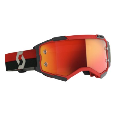 Scott USA 272828-1018280 Red Fury Orange Chrome Off Road MX Adult Goggles
