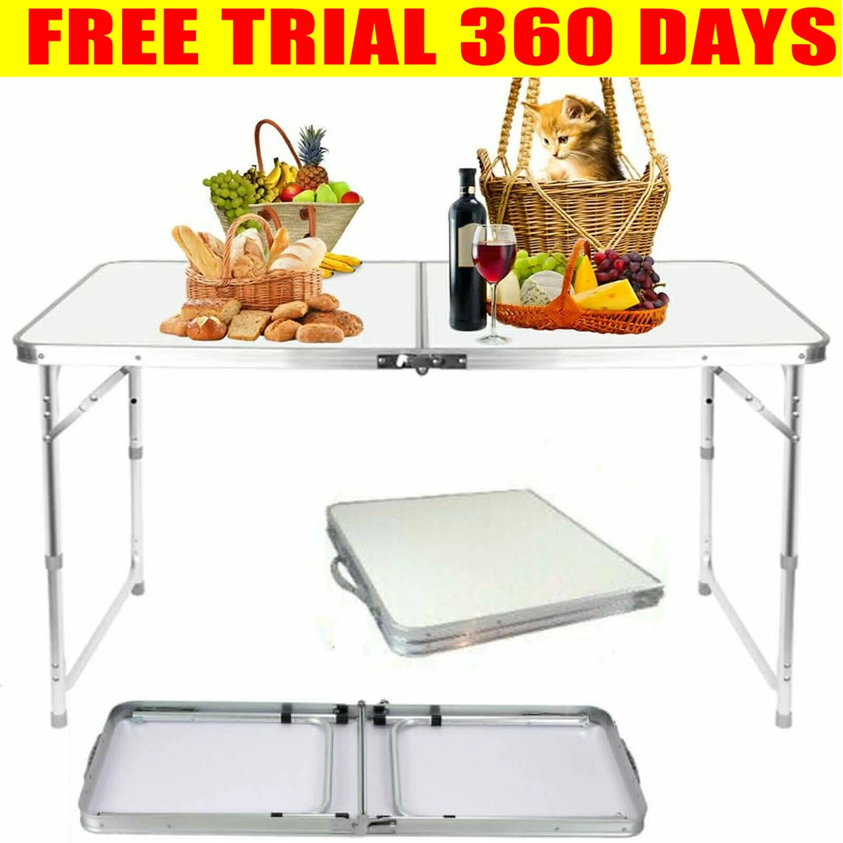 Pop up camping deals table