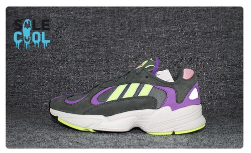 Adidas Yung-1 Running Shoes Legend Ivy Yellow Purple Grey Mens BD7655 | eBay