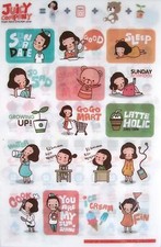 Juicy Company Diary Deco Transparent Sticker Sheet Set KAWAII 
