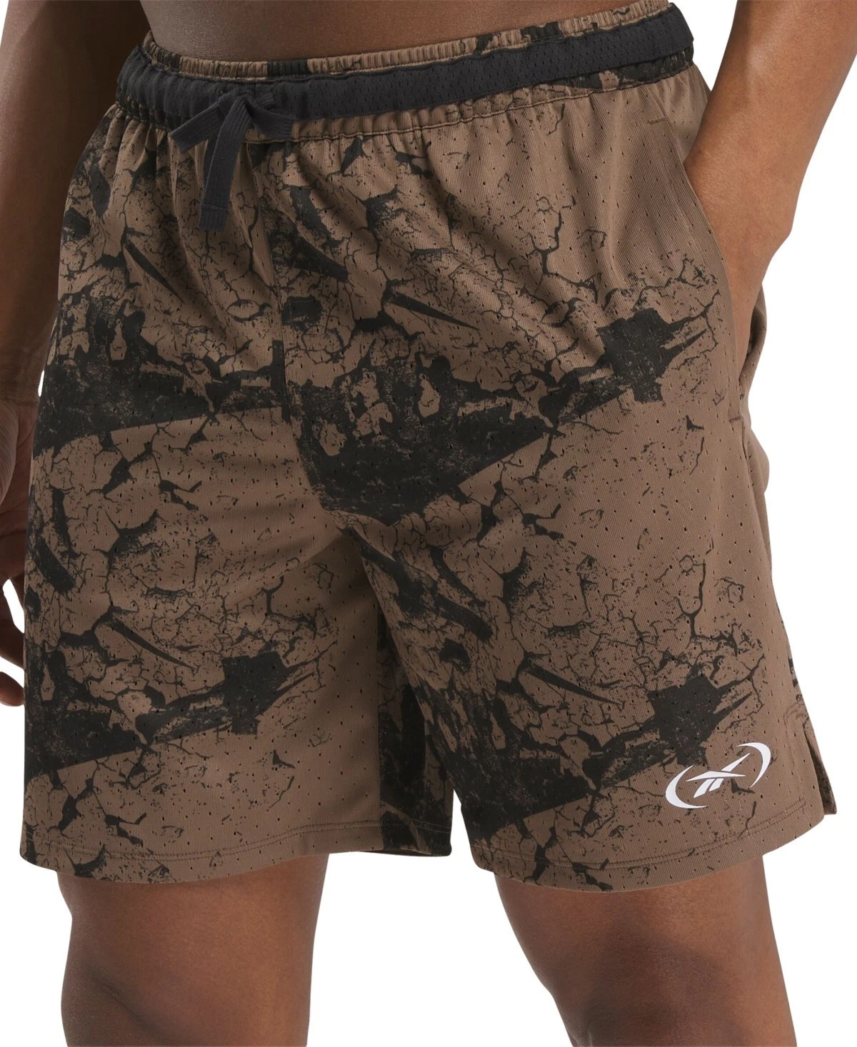 Reebok Mens Regular fit Transition Shorts Shorts,Brown, L