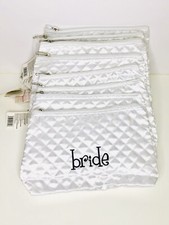 10 Bride Quilted Makeup Bag