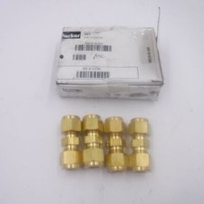 4 Pack Parker 6SC6-B-GR 3/8" Brass A-Lok Compression Fittings