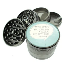 Can't Buy Time D1 Titanium Grinder 4 Piece Magnetic Hand Mueller 