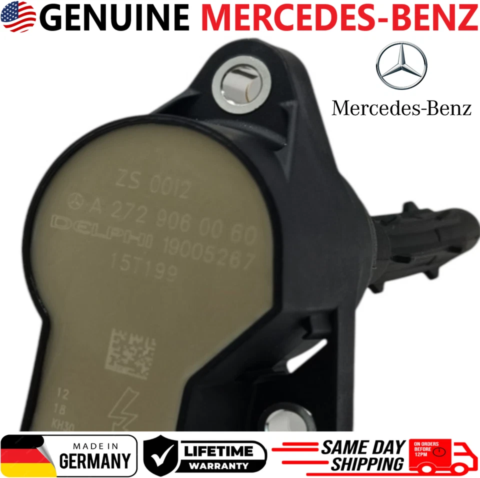 Bobina de encendido genuina nueva para Mercedes-Benz V6 V8 2005-2014, A0001502780 OEM Foto 3 de 4
