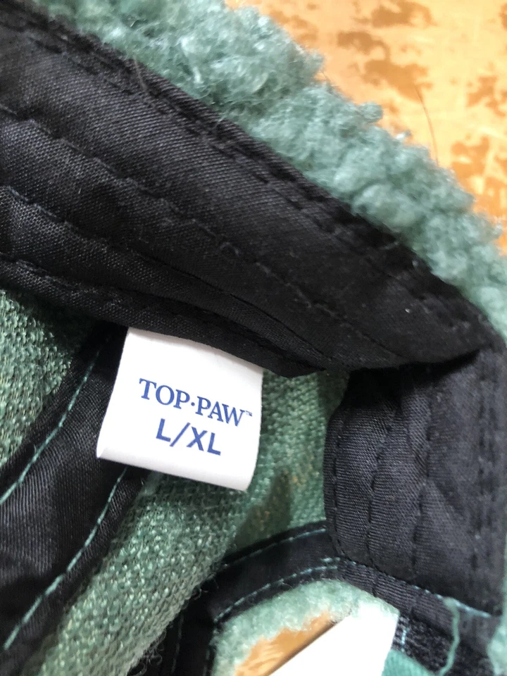 new TOP PAW Dog Hat WANDERER Green Sz L/XL Adjustable Costume W/ Chin Strap - Image 3 of 4