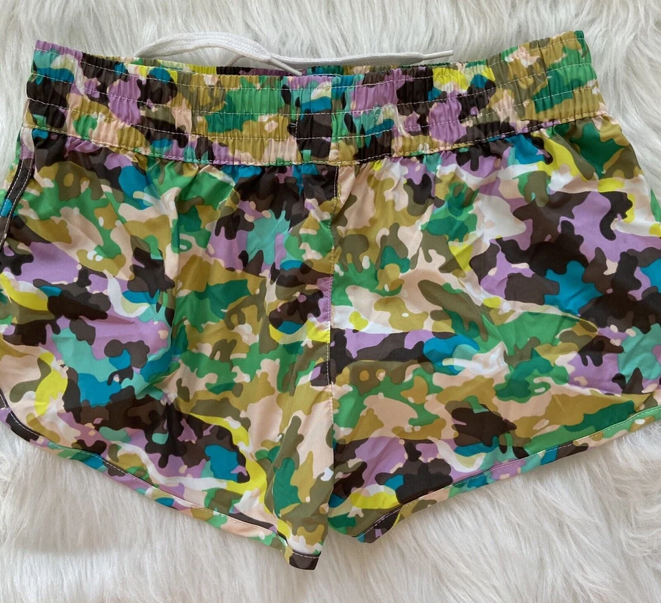Pantalones Cortos de Natación OP Camuflados Niñas Talla Pequeña 3-5 Verde Púrpura Azul Foto 3 de 4