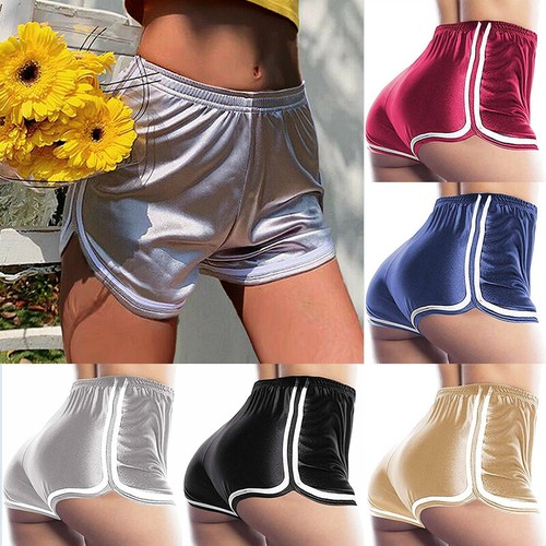 Summer Women Silk Shorts Active Sport Yoga Gym Fitness Butt Lift Booty Hot  Pants | eBay